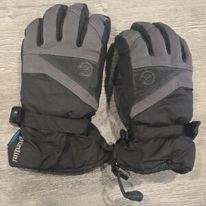 Gordini Black and Gray Kids Mittens